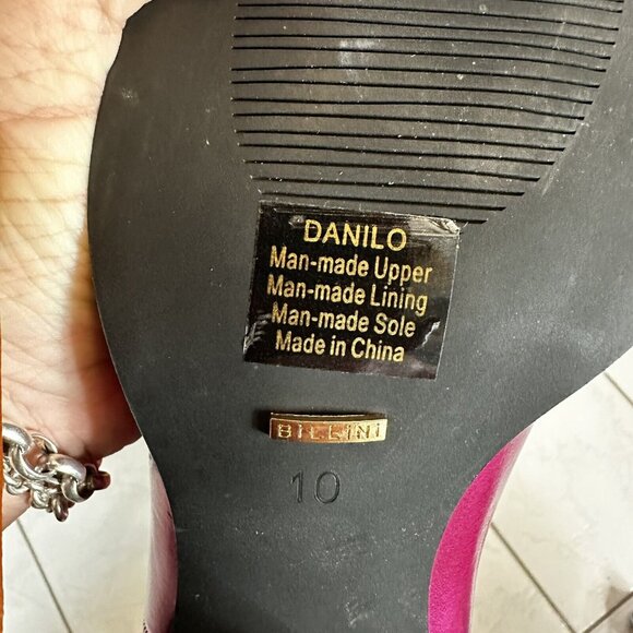 Billini Danilo Metallic Pink Western Cowboy Boots Womens Size 10 NWOB FUSCHIA - Picture 8 of 8